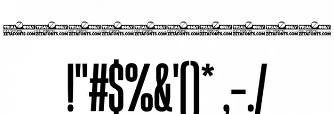 Heading Now Trial 25 Medium Font OTHER CHARS