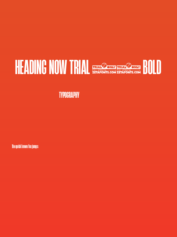 Heading Now Trial 26 Bold Poster