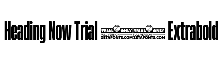 Heading Now Trial 27 Extrabold  フリーフォントのダウンロード
