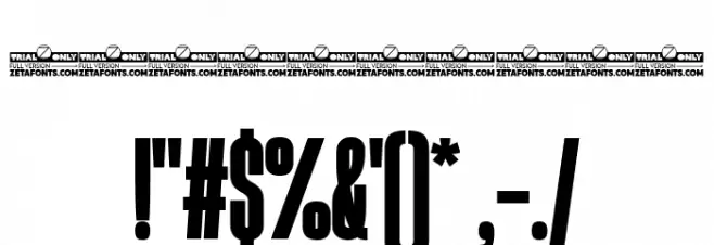 Heading Now Trial 28 Heavy Font OTHER CHARS