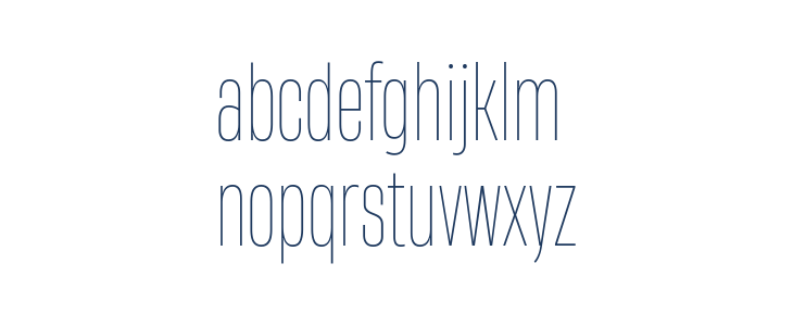 Heading Now Trial 31 Thin Lowercase