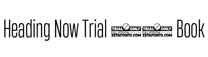Heading Now Trial 33 Book  免费字体下载