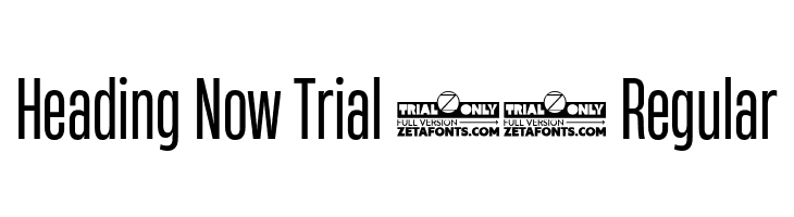 Heading Now Trial 34 Regular  免费字体下载