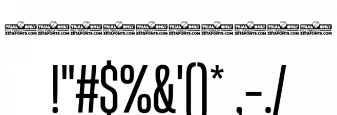 Heading Now Trial 34 Regular Font OTHER CHARS