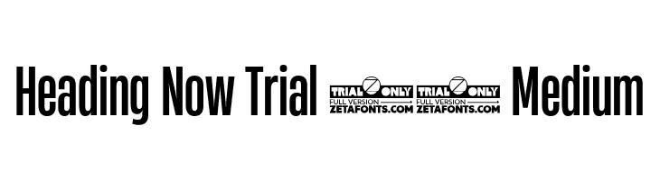 Heading Now Trial 35 Medium  नि: शुल्क फ़ॉन्ट्स डाउनलोड