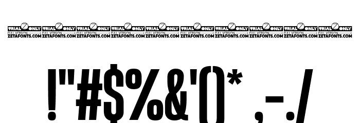 Heading Now Trial 36 Bold Font OTHER CHARS