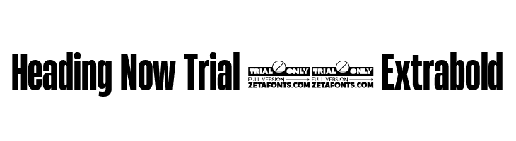 Heading Now Trial 37 Extrabold  Скачать бесплатные шрифты