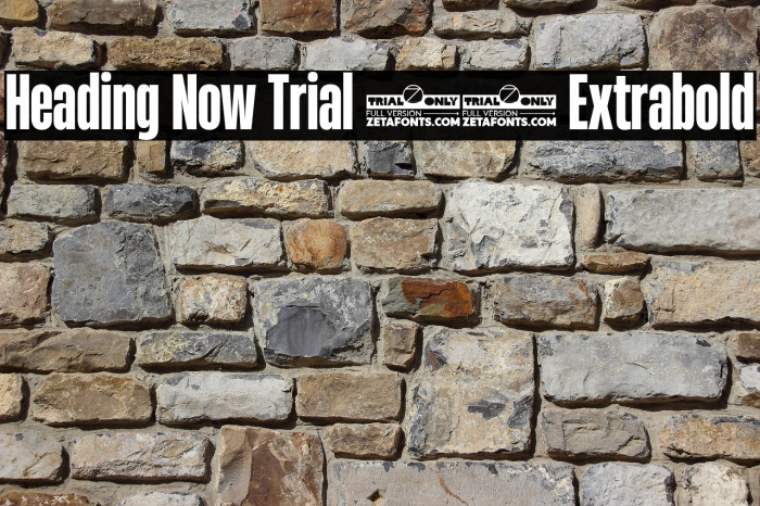 Heading Now Trial 37 Extrabold Example 1