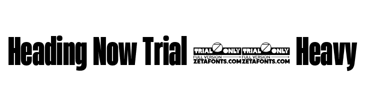 Heading Now Trial 38 Heavy  Скачать бесплатные шрифты