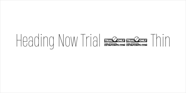 Heading Now Trial 41 Thin Logo