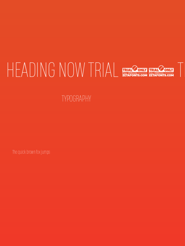 Heading Now Trial 41 Thin Poster
