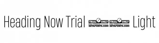 Heading Now Trial 42 Light  Frei Schriftart Herunterladen