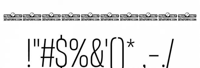 Heading Now Trial 42 Light Font OTHER CHARS