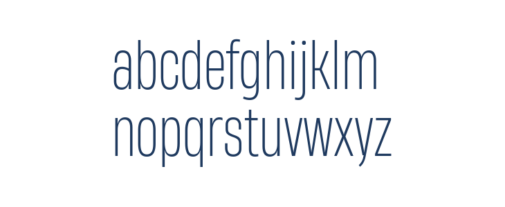 Heading Now Trial 42 Light Lowercase