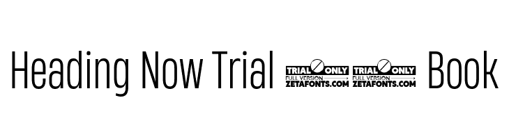Heading Now Trial 43 Book  Descarca Fonturi Gratis