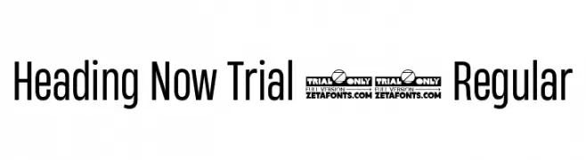 Heading Now Trial 44 Regular  les polices de caractères gratuit tlcharger