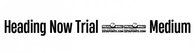 Heading Now Trial 45 Medium  les polices de caractères gratuit tlcharger