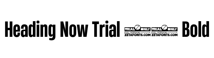 Heading Now Trial 46 Bold  नि: शुल्क फ़ॉन्ट्स डाउनलोड