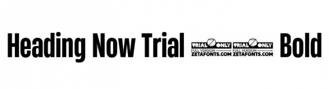 Heading Now Trial 46 Bold  Fuentes Gratis Descargar