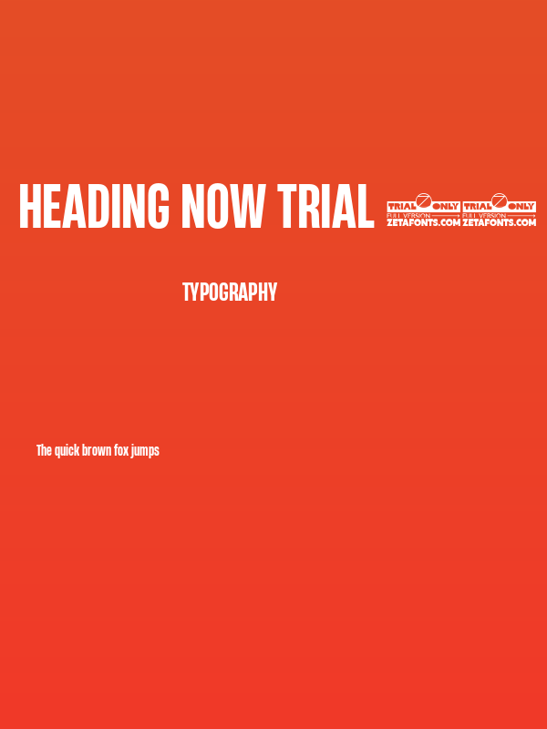 Heading Now Trial 46 Bold Poster