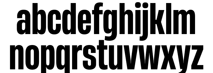 Heading Now Trial 46 Bold Font LOWERCASE