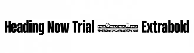 Heading Now Trial 47 Extrabold  Free Fonts Download