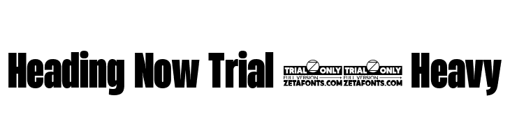 Heading Now Trial 48 Heavy  Frei Schriftart Herunterladen