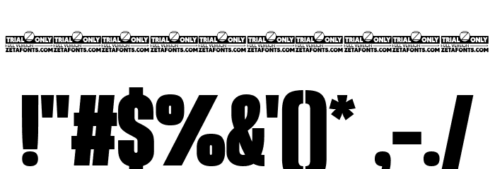 Heading Now Trial 48 Heavy Font OTHER CHARS