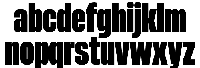 Heading Now Trial 48 Heavy Font LOWERCASE