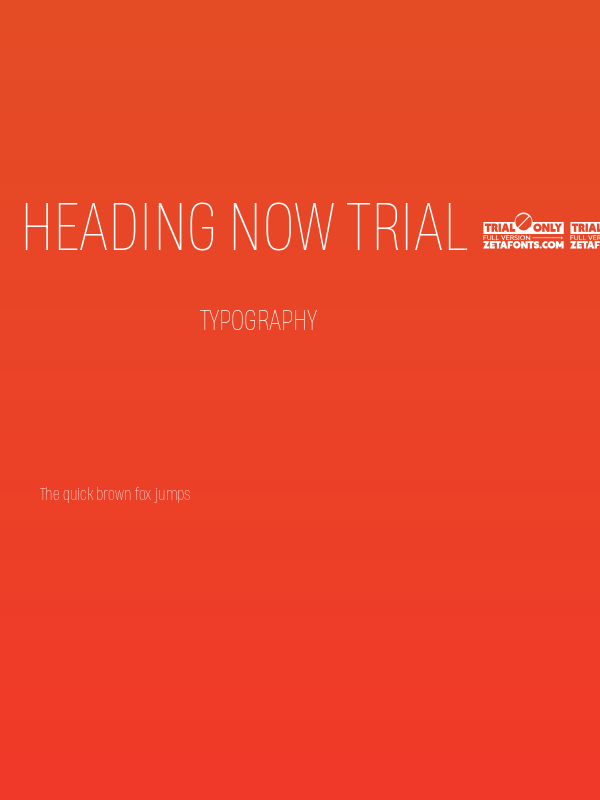 Heading Now Trial 51 Thin Poster