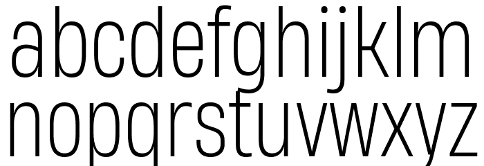 Heading Now Trial 52 Light Font LOWERCASE