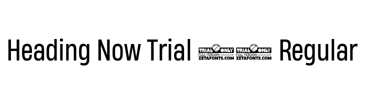 Heading Now Trial 54 Regular  les polices de caractères gratuit tlcharger