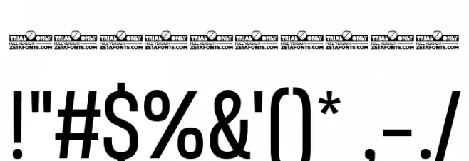 Heading Now Trial 54 Regular Font OTHER CHARS