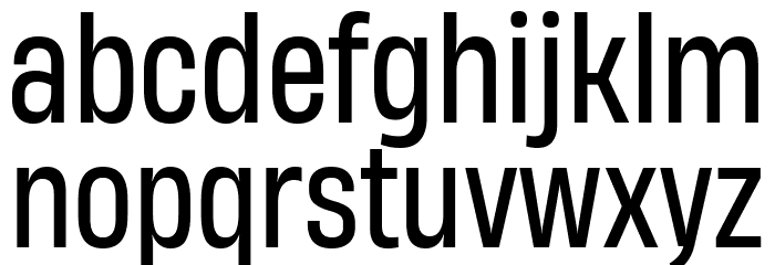 Heading Now Trial 54 Regular Font LOWERCASE
