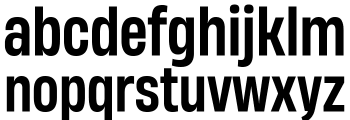 Heading Now Trial 55 Medium Font LOWERCASE
