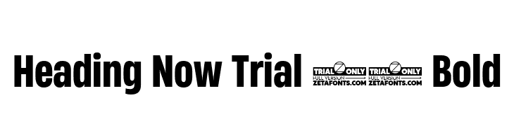Heading Now Trial 56 Bold  font caratteri gratis