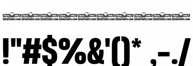 Heading Now Trial 56 Bold Font OTHER CHARS