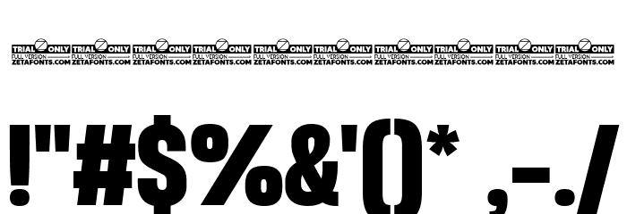 Heading Now Trial 57 Extrabold Font OTHER CHARS