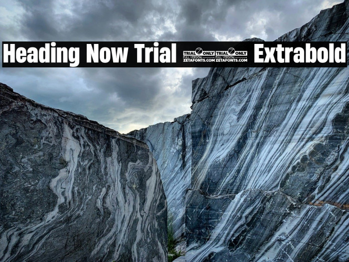 Heading Now Trial 57 Extrabold Example 3