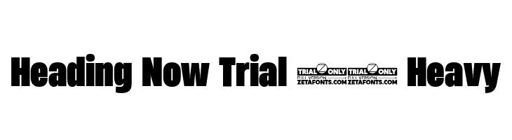 Heading Now Trial 58 Heavy  नि: शुल्क फ़ॉन्ट्स डाउनलोड