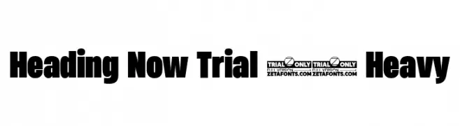 Heading Now Trial 58 Heavy  baixar fontes gratis