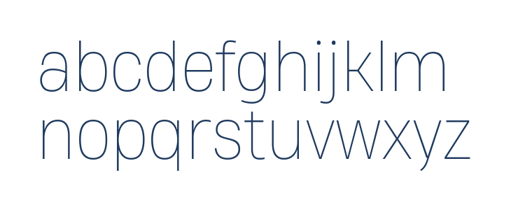 Heading Now Trial 61 Thin Lowercase
