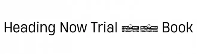Heading Now Trial 63 Book  baixar fontes gratis