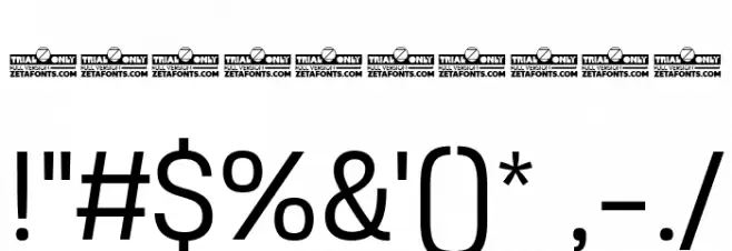 Heading Now Trial 63 Book Font OTHER CHARS