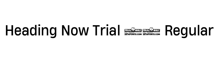 Heading Now Trial 64 Regular  フリーフォントのダウンロード