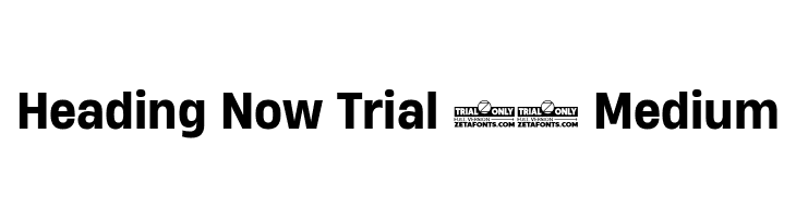 Heading Now Trial 65 Medium  Frei Schriftart Herunterladen