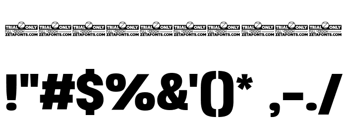Heading Now Trial 66 Bold Font OTHER CHARS