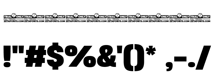 Heading Now Trial 67 Extrabold Font OTHER CHARS