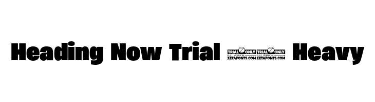 Heading Now Trial 68 Heavy  フリーフォントのダウンロード