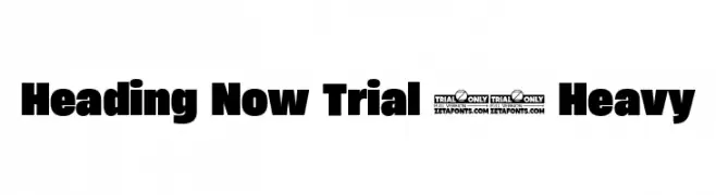 Heading Now Trial 68 Heavy  Скачать бесплатные шрифты